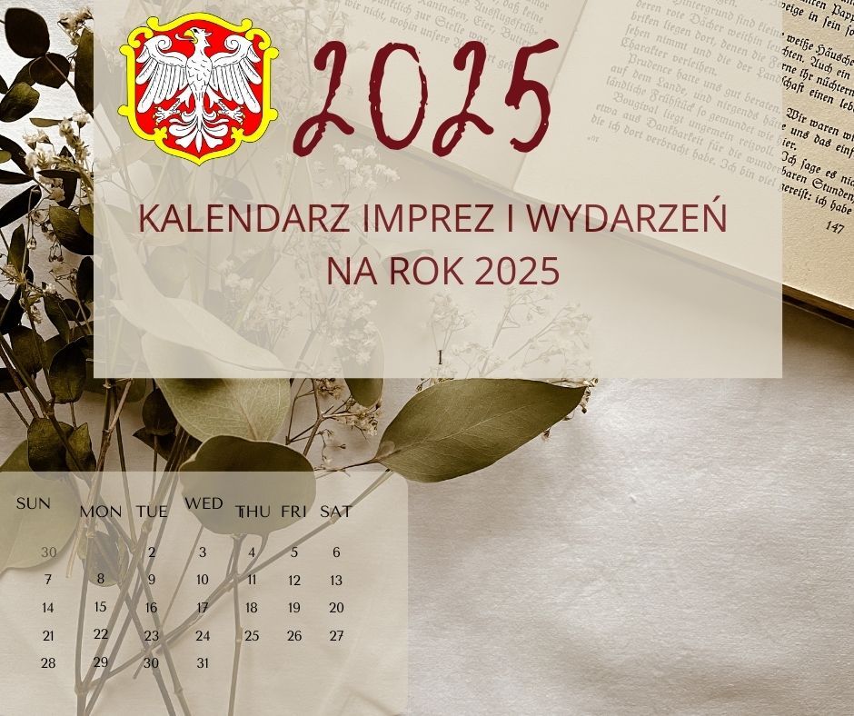 Na beżowym tle kalendarz i napis